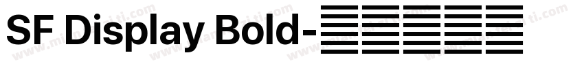 SF Display Bold字体转换